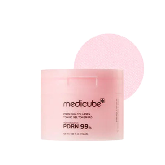 現貨|Medicube - PDRN Pink Collagen Toner Pads 粉紅膠原凝膠爽膚棉 80片增量裝 (70 Pads+10 Pads)【平行進口|約1個工作日內寄出】