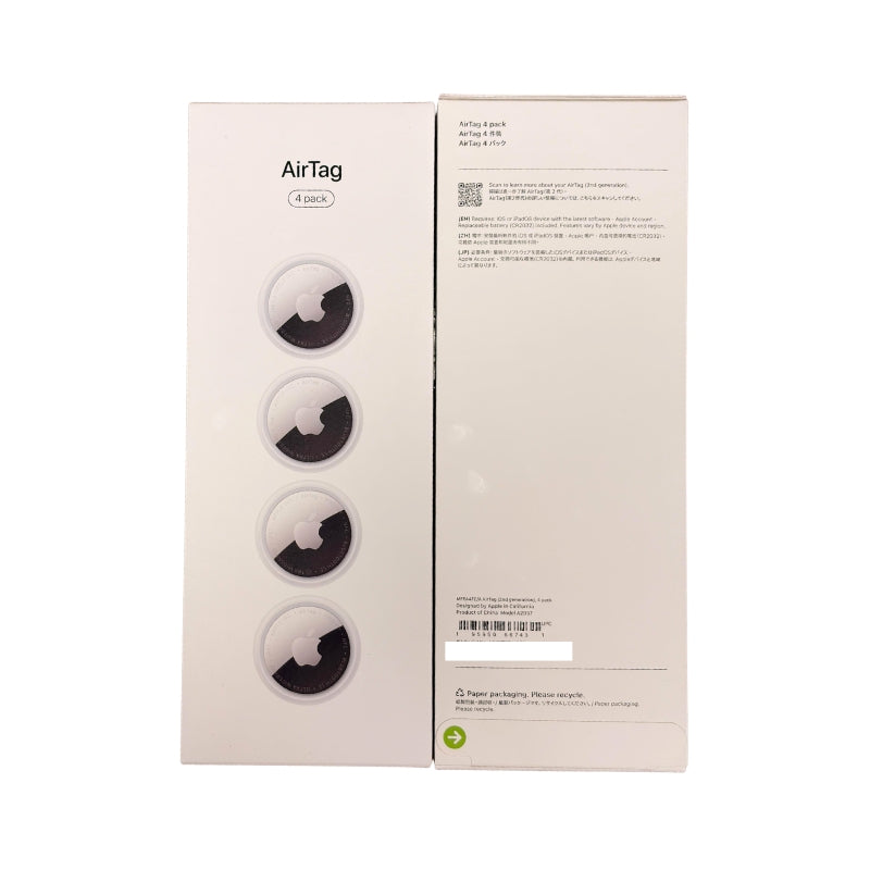 現貨|Apple - AirTag2 Gen2 第二代 (2nd Generation) 聲音提升50% 感應距離更遠 A2937 (1個裝/4個裝)【香港行貨|約1個工作日內寄出】