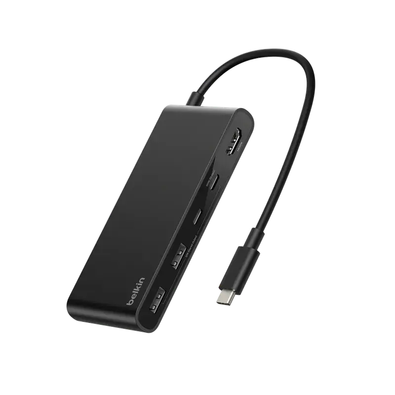 現貨|Belkin - Connect USB 7合1 Adapter 100W 集線器 多連接埠轉接器 AVC023fqBK【香港行貨|約1個工作日內寄出】