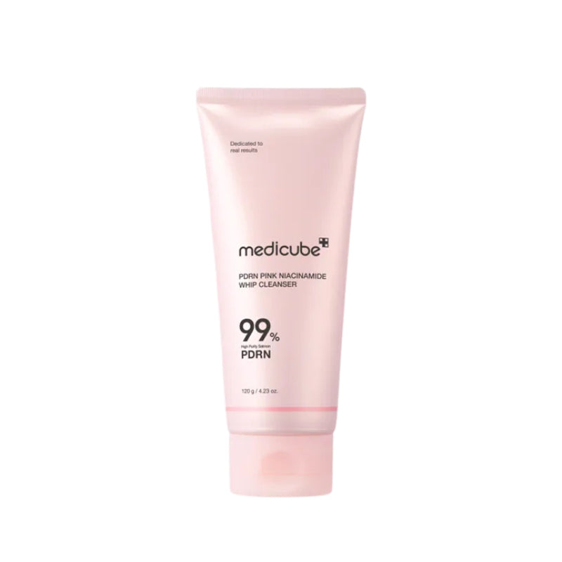 現貨|Medicube - PDRN PINK NIACINEAMIDE WHIP CLEANSER 粉紅煙酰胺拉絲潔面乳 (120g)【平行進口|約1個工作日內寄出】