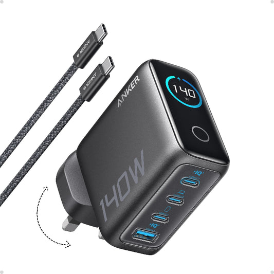 現貨｜Anker - 140W 4-Port輸出牆插充電器 連USB-C充電線 (PD 3.1) B2697【香港行貨｜約1個工作日內寄出】