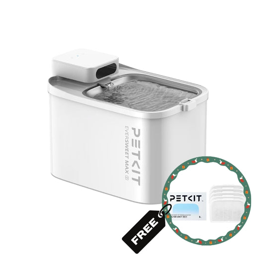 現貨｜PETKIT - Eversweet Max 2 無線智能飲水機 UVC水泵 (耐高温版) "加送 專用RECT濾芯替換裝 5片"【香港行貨｜約1個工作日內寄出】