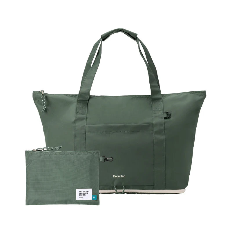 現貨｜Branden - Foldable Carry-All Totebag (22L-29L) 摺疊旅行袋 手提袋 摺疊袋 可摺疊萬用托特包 韓國品牌【平行進口｜約1個工作日內寄出】