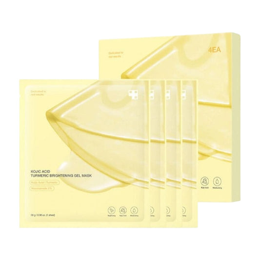 現貨｜Medicube - Kojic Acid Turmeric Brightening Gel Mask 麴酸薑黃透亮凝膠面膜 (4ea/4片)【平行進口｜約1個工作日內寄出】