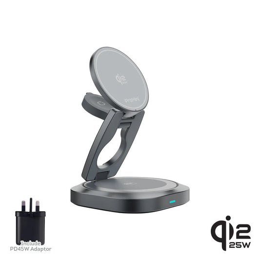 現貨｜Magic-Pro - ProMini 35W Qi2.2認證 磁吸3in1 摺疊式無線充電座 (連火牛) MagW5R【香港行貨｜約1個工作日內寄出】