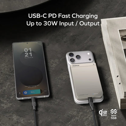現貨｜Momax - 1-Power S.Pass2 半固態磁吸流動電源 IP163Q22 外置電 行動電源 尿袋 (10000mAh, CCC認證, SSB)【香港行貨｜約1個工作日內寄出】