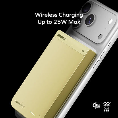 現貨｜Momax - 1-Power S.Pass2 半固態磁吸流動電源 IP163Q22 外置電 行動電源 尿袋 (10000mAh, CCC認證, SSB)【香港行貨｜約1個工作日內寄出】