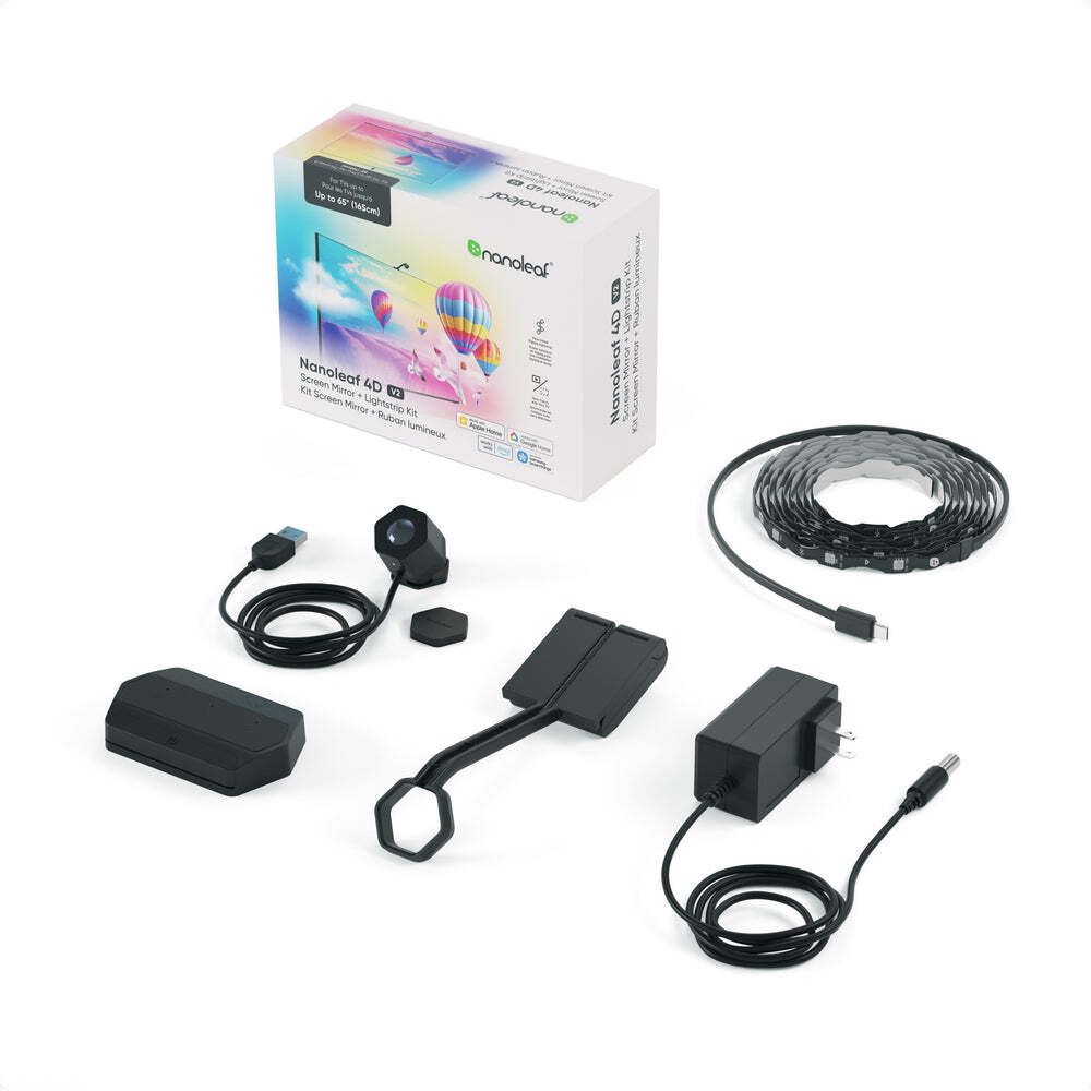 現貨｜Nanoleaf - Nanoleaf 4D V2 電視螢幕鏡像攝影機+燈條套件 Screen Mirror + Lightstrip Kit (TVs & Monitors Up to 65″)【香港行貨｜約1個工作日內寄出】