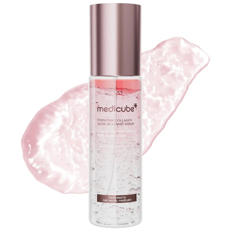 現貨｜Medicube - PDRN PINK COLLAGEN GLOW JELLY MIST SERUM 粉紅膠原果凍噴霧精華 (100ml)【平行進口｜約1個工作日內寄出】