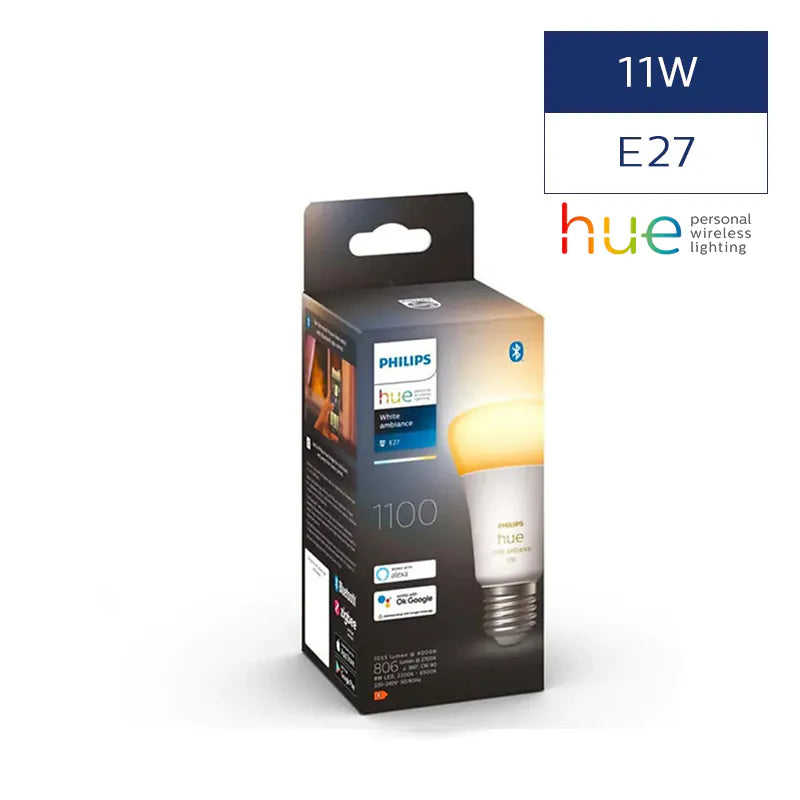 現貨｜Philips - Hue E27 黃白光智能燈泡 11W 黃光白光燈膽【香港行貨｜約1個工作日內寄出】