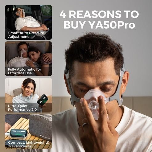 現貨｜SNORE - CIRCLE YA50 Pro 智能監察便攜自動睡眠呼吸機 輕巧便攜 改善打鼾與睡眠品質【香港行貨｜約1個工作日內寄出】