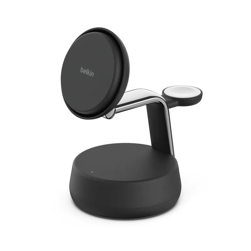 現貨｜Belkin - UltraCharge Pro Qi2 3合1 磁吸充電座 25W 附45W充電器 WIZ040my【香港行貨｜約1個工作日內寄出】