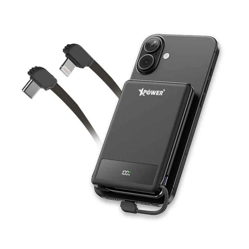 現貨｜XPower - MagThin 10 MT10數顯 PD3.0 內置雙線行動電源 尿袋 *沒有磁吸* (10000mAh, CCC認證, 3C可追溯二維碼)【香港行貨｜約1個工作日內寄出】
