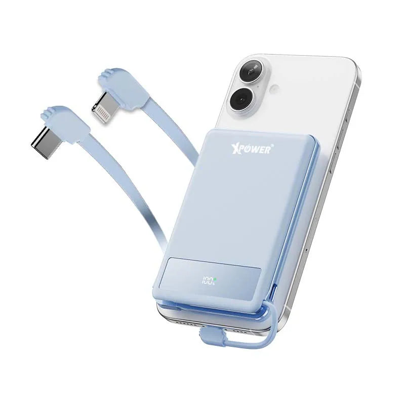 現貨｜XPower - MagThin 10 MT10數顯 PD3.0 內置雙線行動電源 尿袋 *沒有磁吸* (10000mAh, CCC認證, 3C可追溯二維碼)【香港行貨｜約1個工作日內寄出】