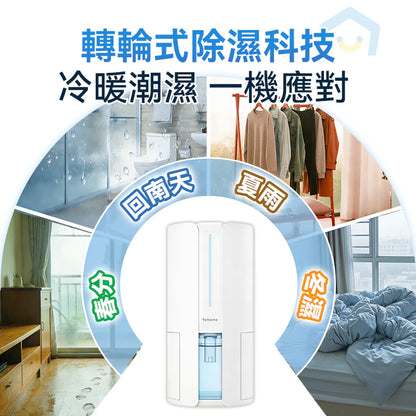 現貨｜Yohome 家の逸 - HL200 4L抽濕機 吸濕器 轉輪式Dual-Dry專利四季控濕暖風乾衣抽濕機【香港行貨｜約1個工作日內寄出】