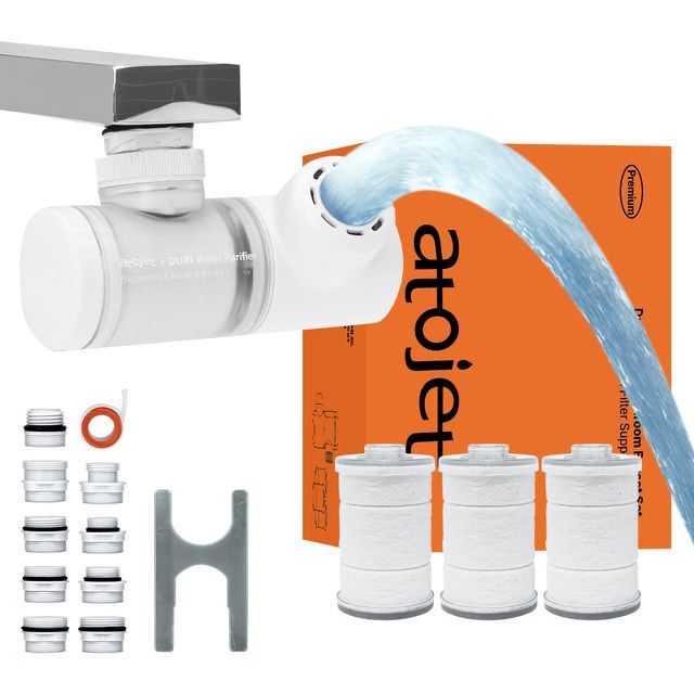 現貨｜atojet - Duri Sink Filter 增氧水龍頭過濾器 + 替換濾芯1包 (3個) 【平行進口｜約1個工作日內寄出】