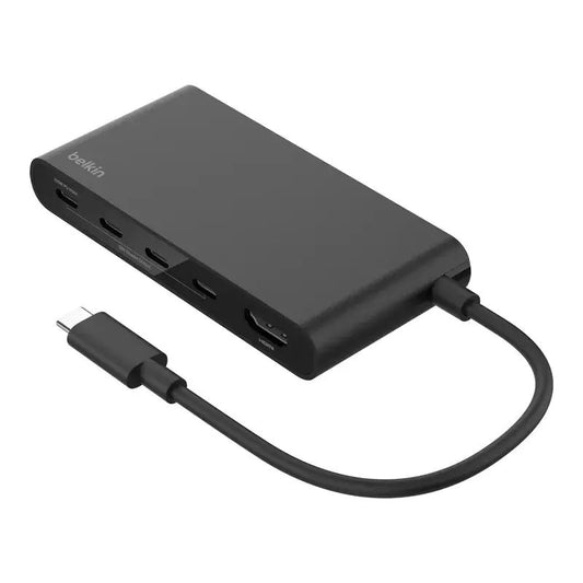 現貨｜Belkin - Connect USB 5合1 Adapter 集線器 多連接埠轉接器 (4*USB-C & 1*HDMI) AVC021fqBK【香港行貨｜約1個工作日內寄出】