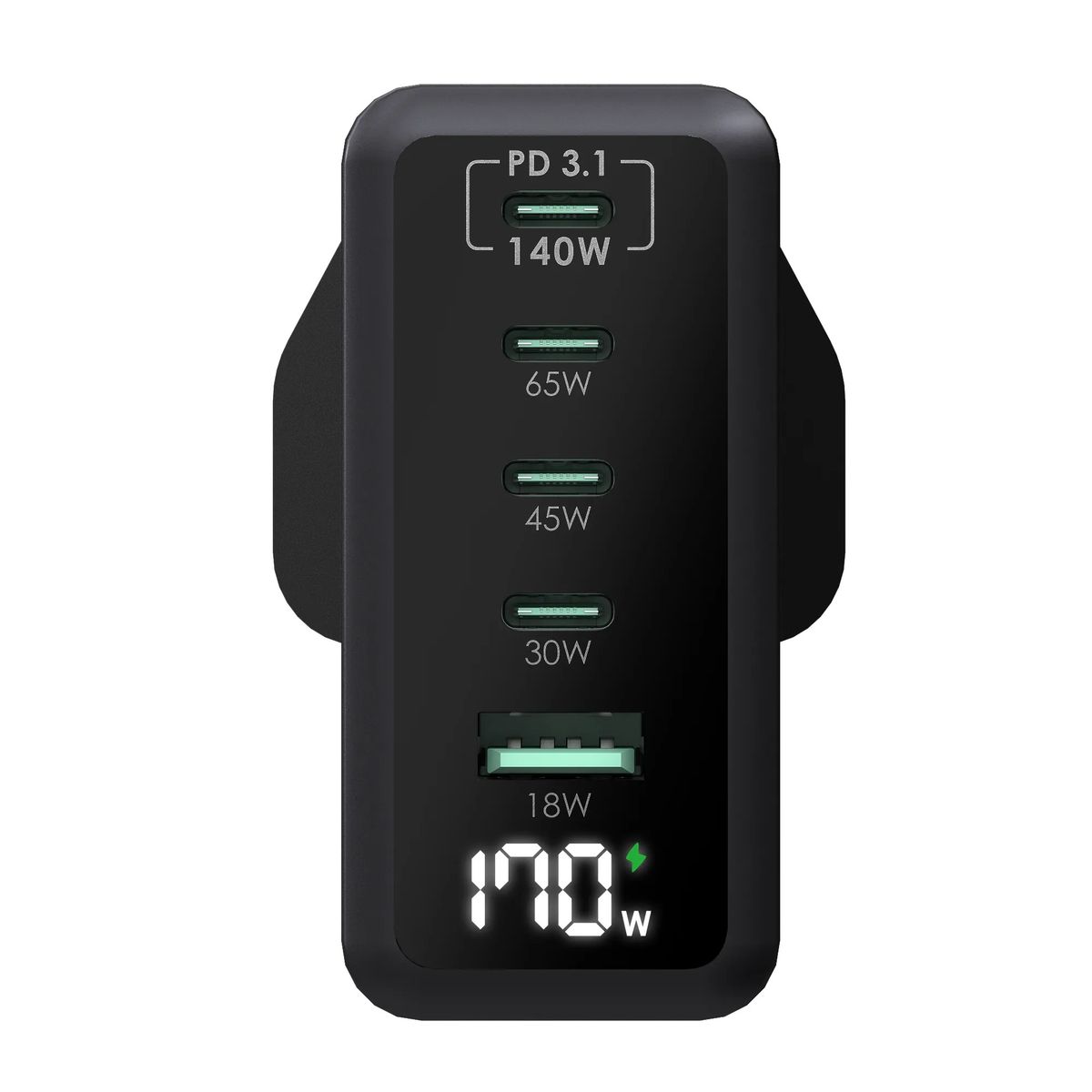 現貨｜ego - 170W Mighty Gen2 5-Ports充電器 牆插快速充電器 MT170W【香港行貨｜約1個工作日內寄出】