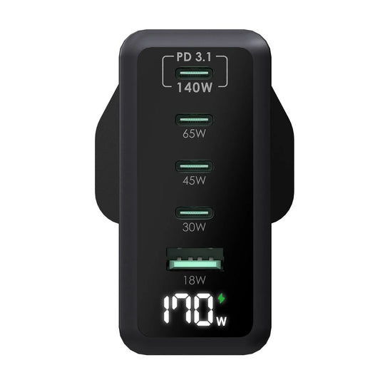 現貨｜ego - 170W Mighty Gen2 5-Ports充電器 牆插快速充電器 MT170W【香港行貨｜約1個工作日內寄出】