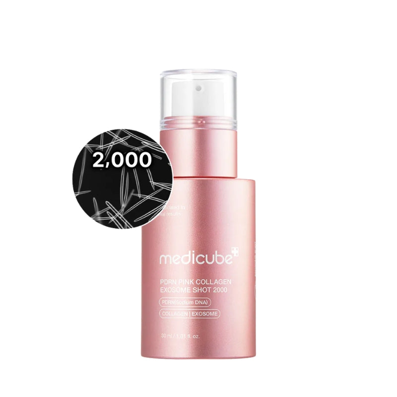 現貨｜Medicube - PDRN PINK COLLAGEN EXOSOME SHOT 2000 粉紅膠原外泌體微針安瓶 2000 (30ml)【平行進口｜約1個工作日內寄出】
