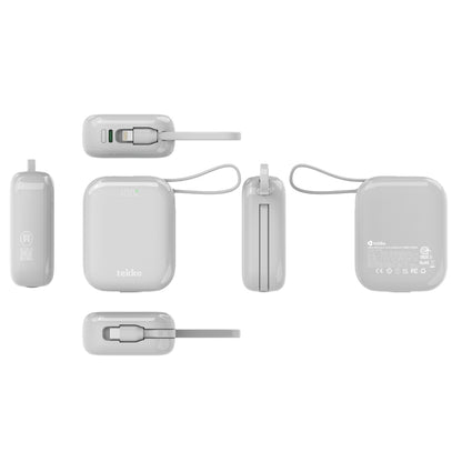 現貨｜tekko - SSB-Nano CL10 Mini Power Bank 迷你自帶雙線半固態行動電源 尿袋 (10000mAh, CCC認證, 3C可追溯二維碼)【香港行貨｜約1個工作日內寄出】